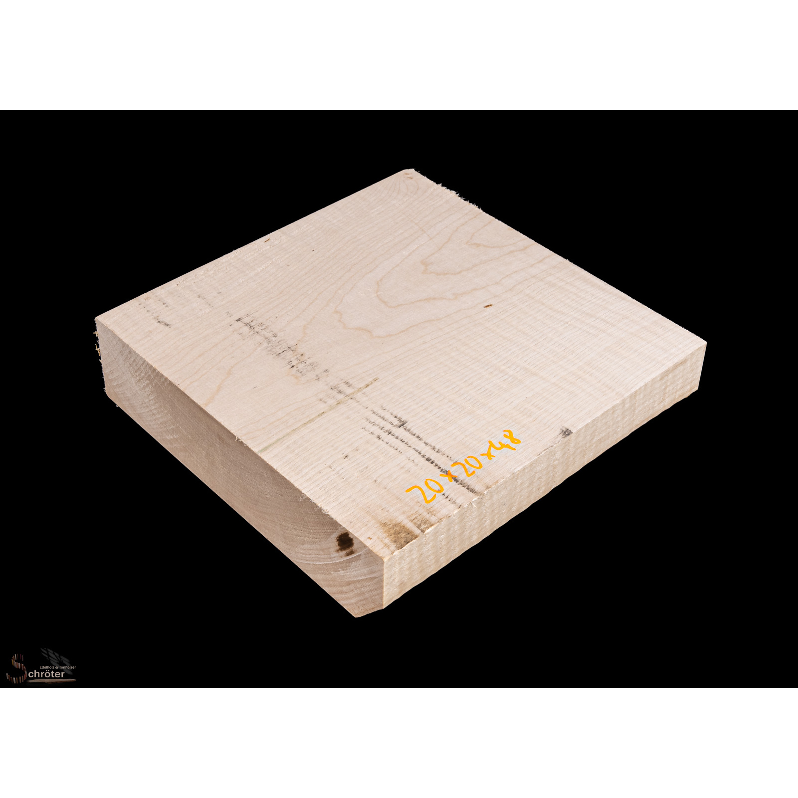Ahorn Riegel Block 20,0 x20,0 x4,8 cm
