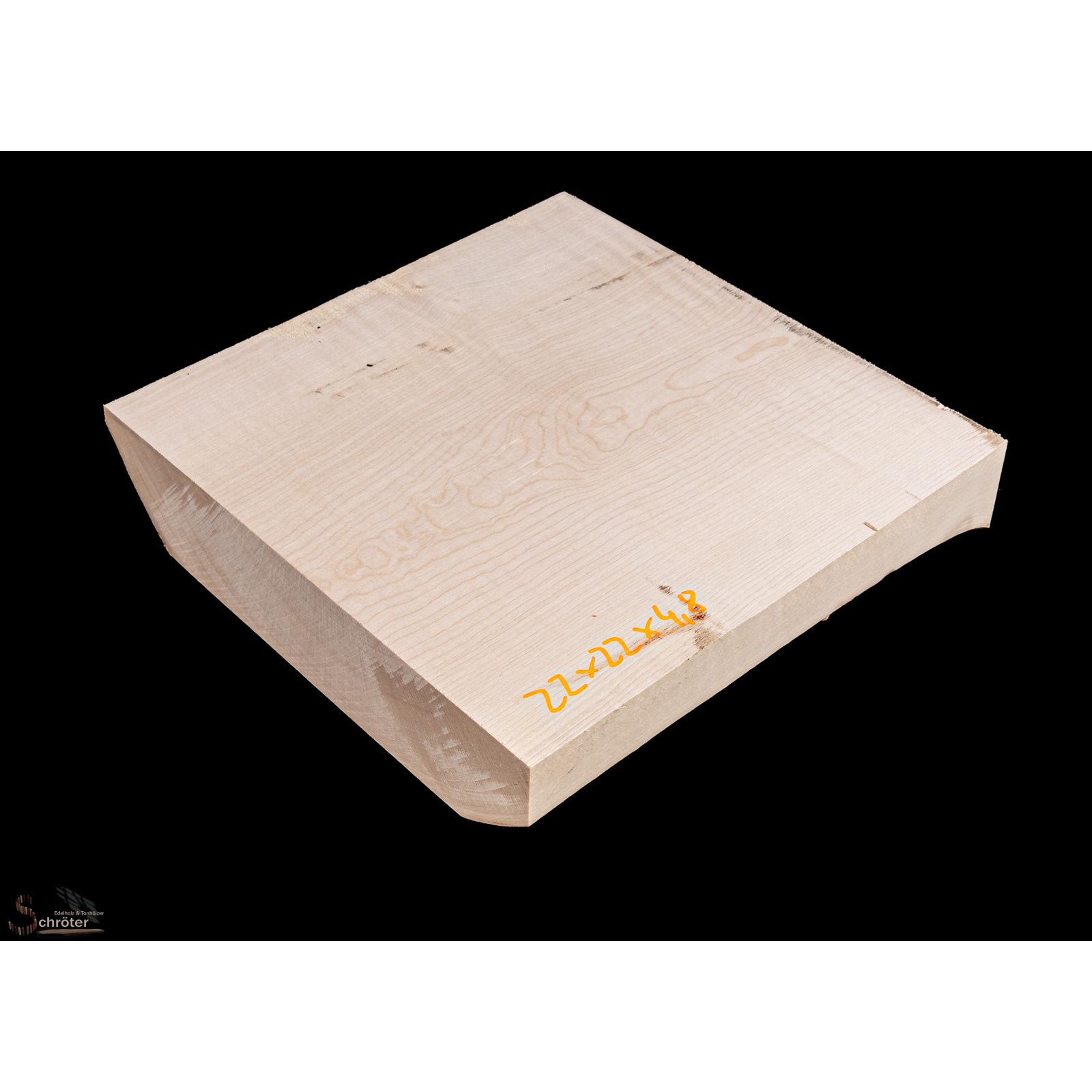 Ahorn Riegel Block 22,0 x22,0 x4,8 cm box