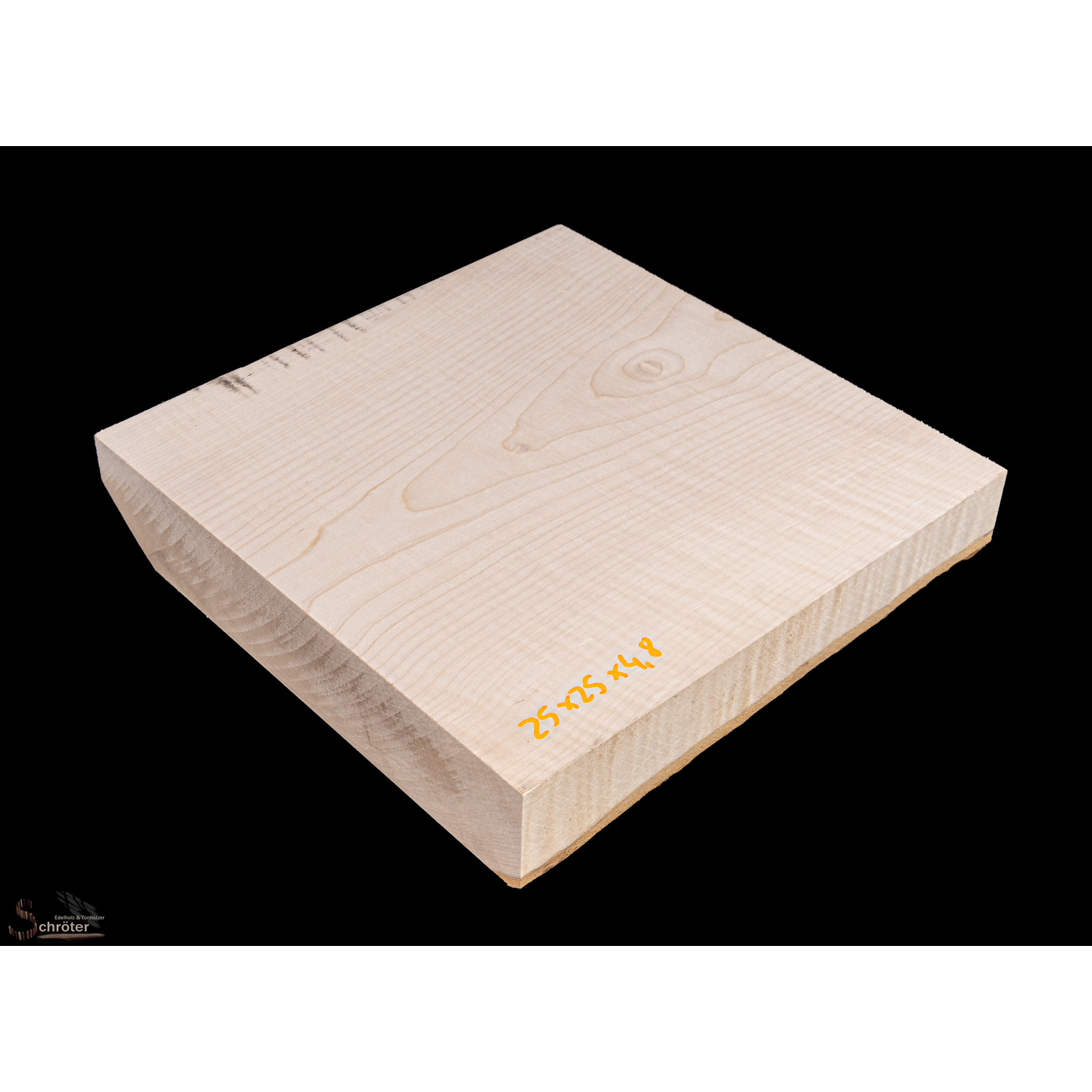 Ahorn Riegel Block 25,0 x25,0 x4,8 cm