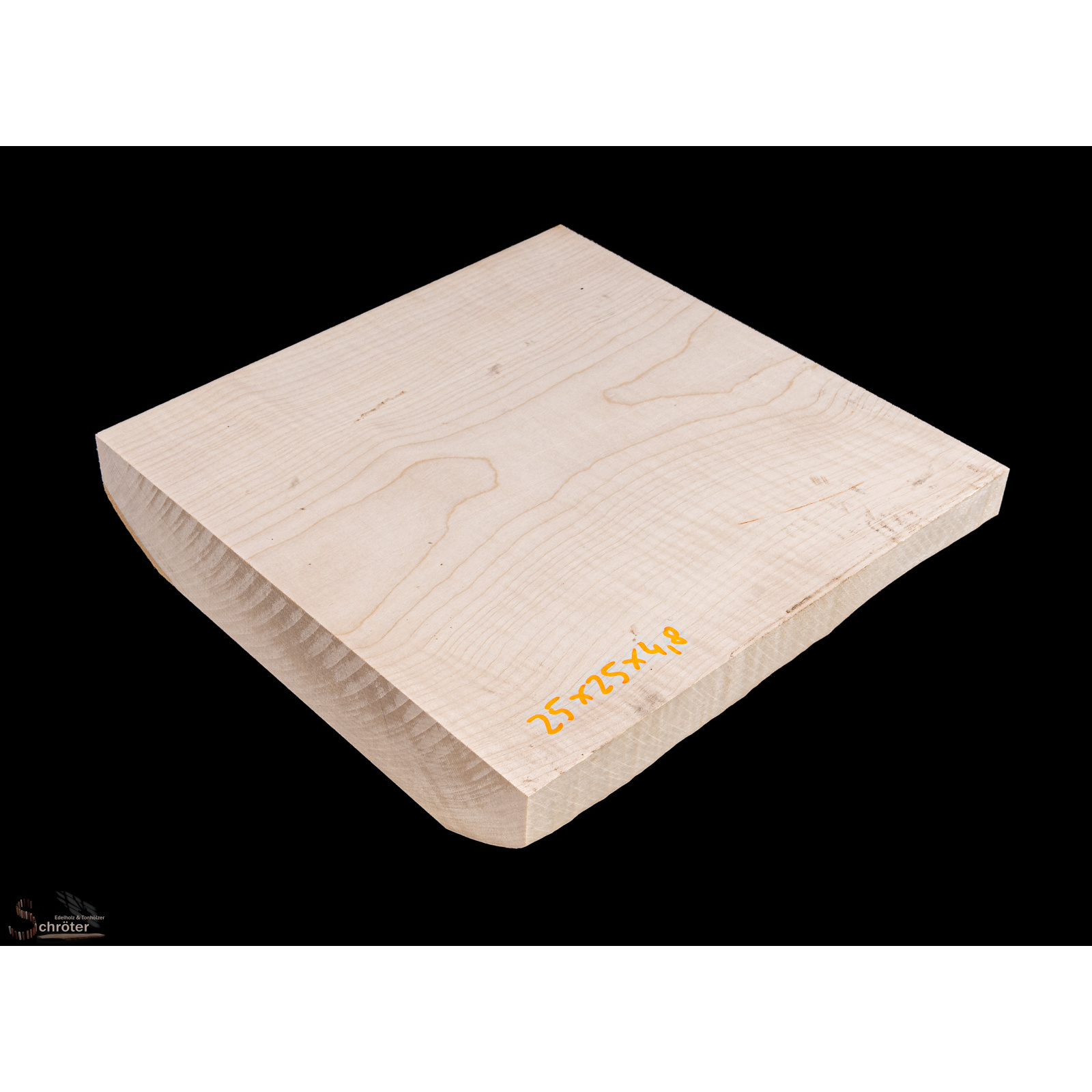 Ahorn Riegel Block 25,0 x25,0 x4,8 cm