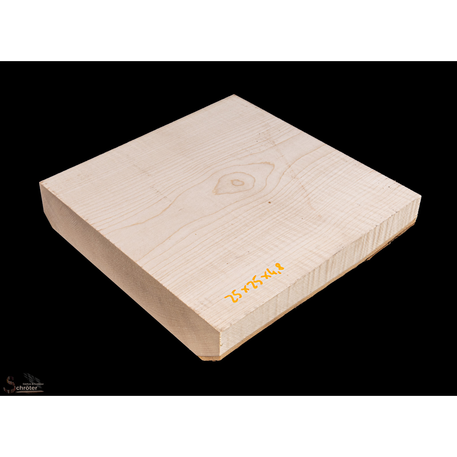 Ahorn Riegel Block 25,0 x25,0 x4,8 cm box