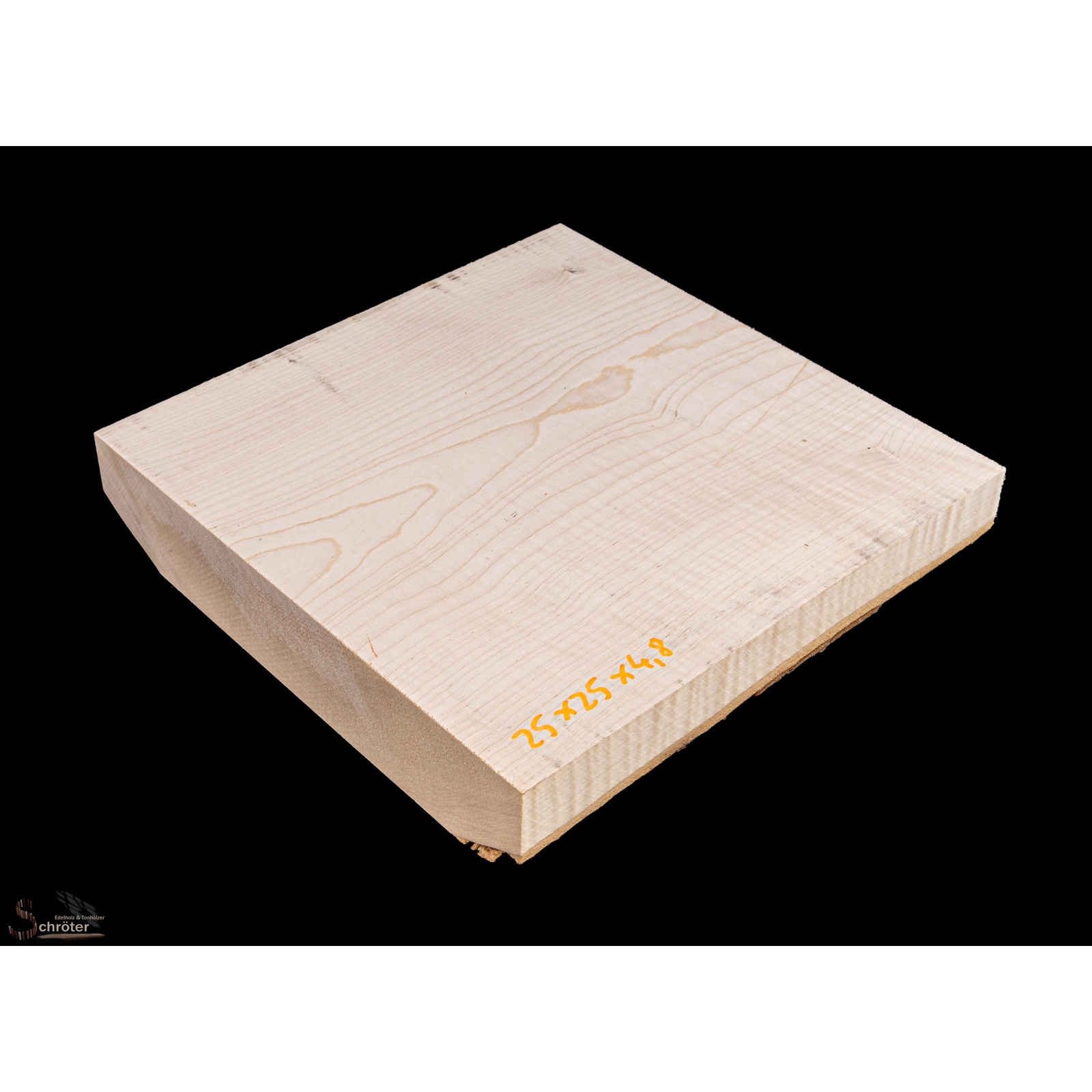 Ahorn Riegel Block 25,0 x25,0 x4,8 cm box