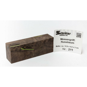 Drechselholz Nussbaum 1 x Messergriff Rohling Messerbau Pen Plank Bastelholz 211