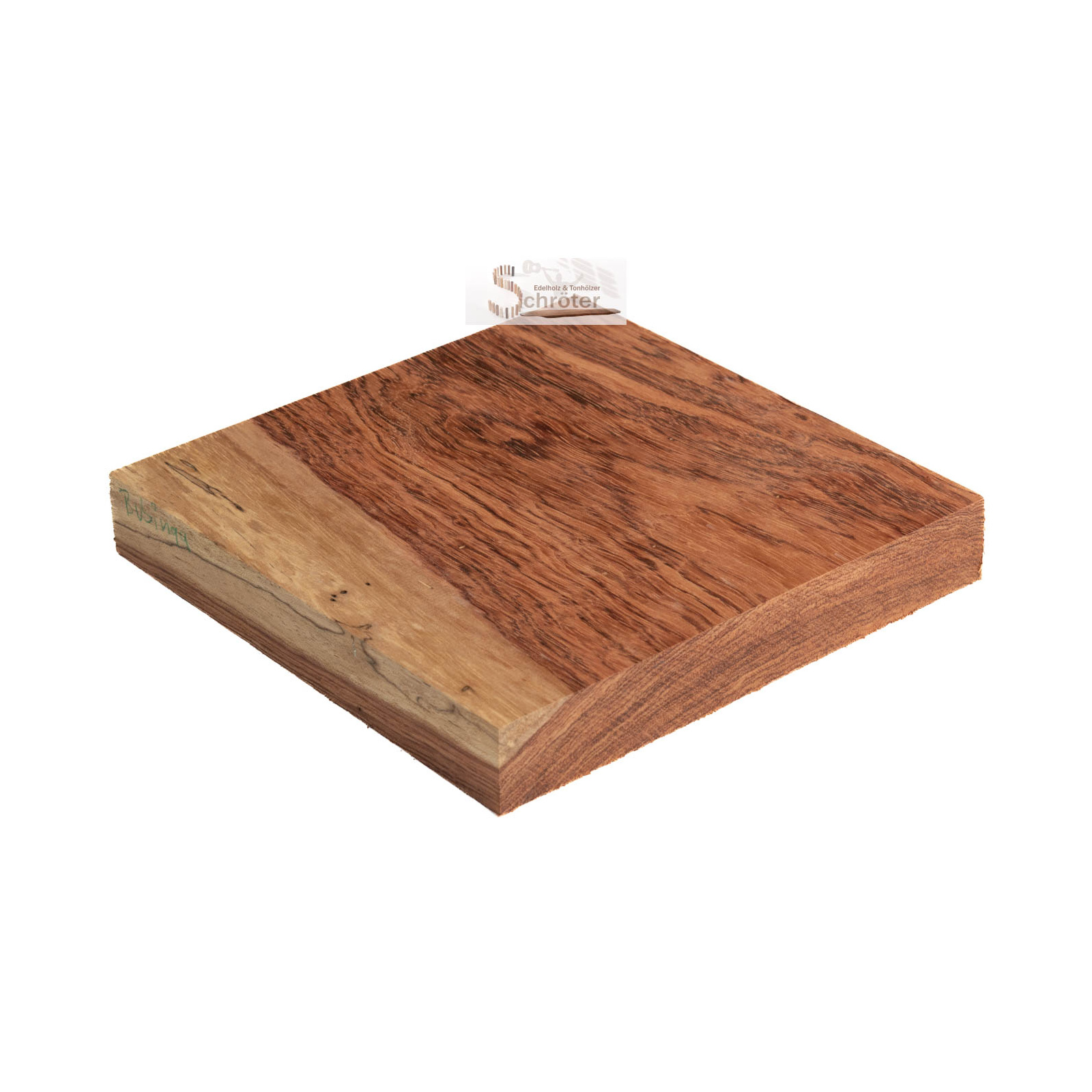 Bubinga Block 20x20x3 cm 1,11 kg