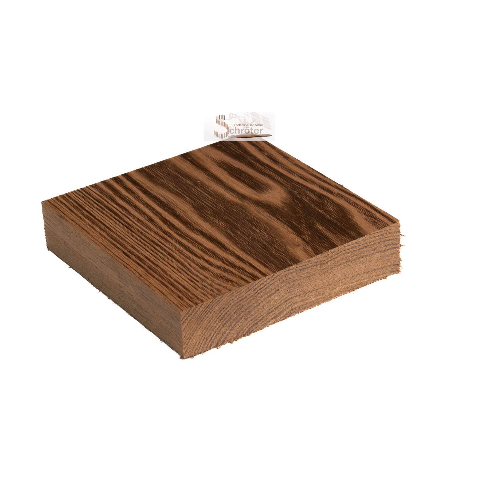 Akazie geräuchert Block 15x15x3 cm 0,56 kg
