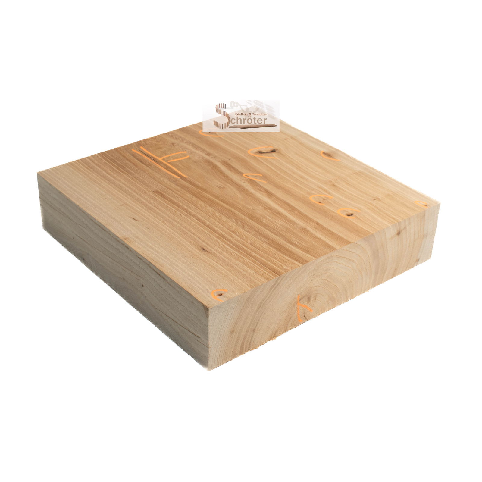 Ulme / Rüster Block 30x30x7 cm 3,86 kg