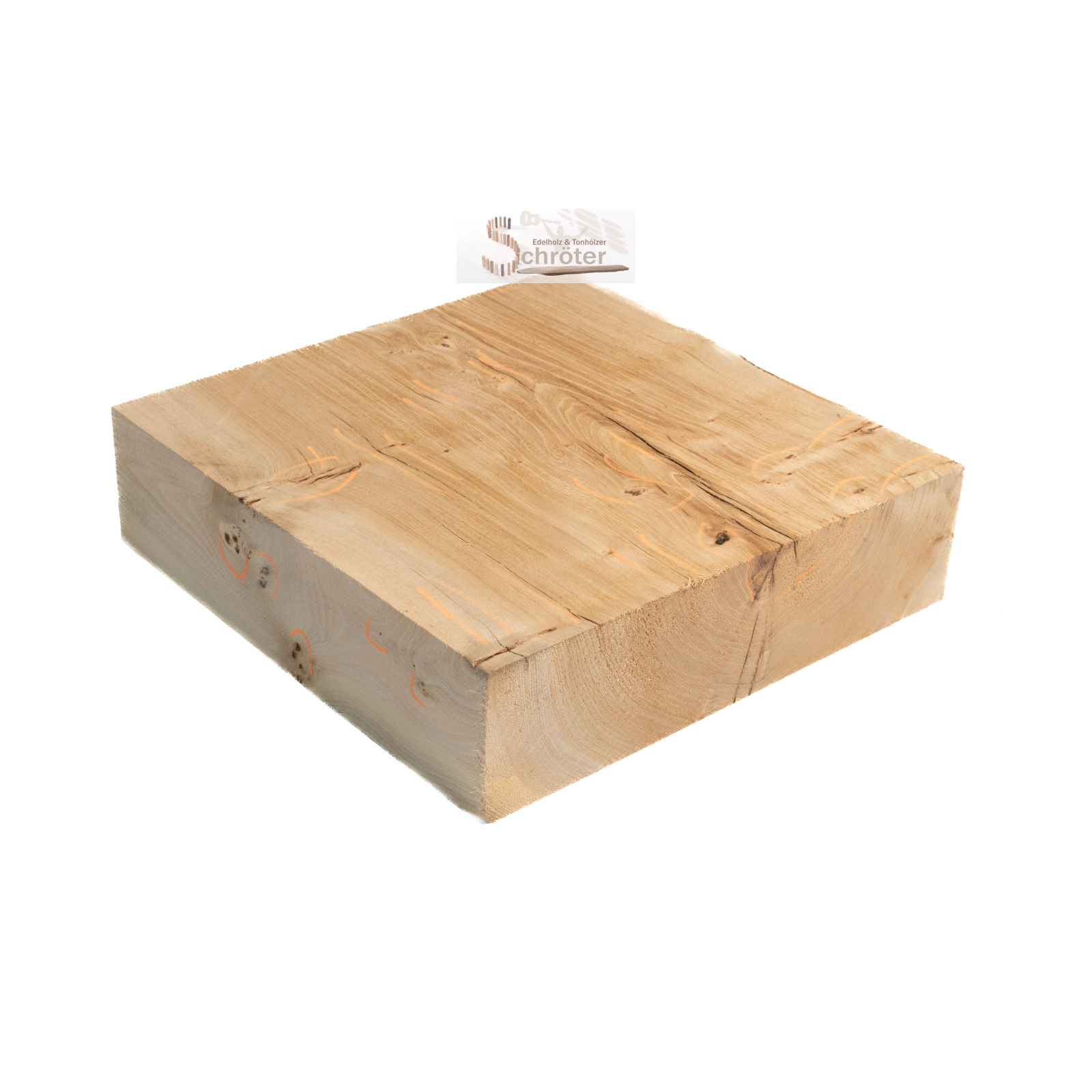 Ulme / Rüster Block 26x26x7 cm 3,69 kg
