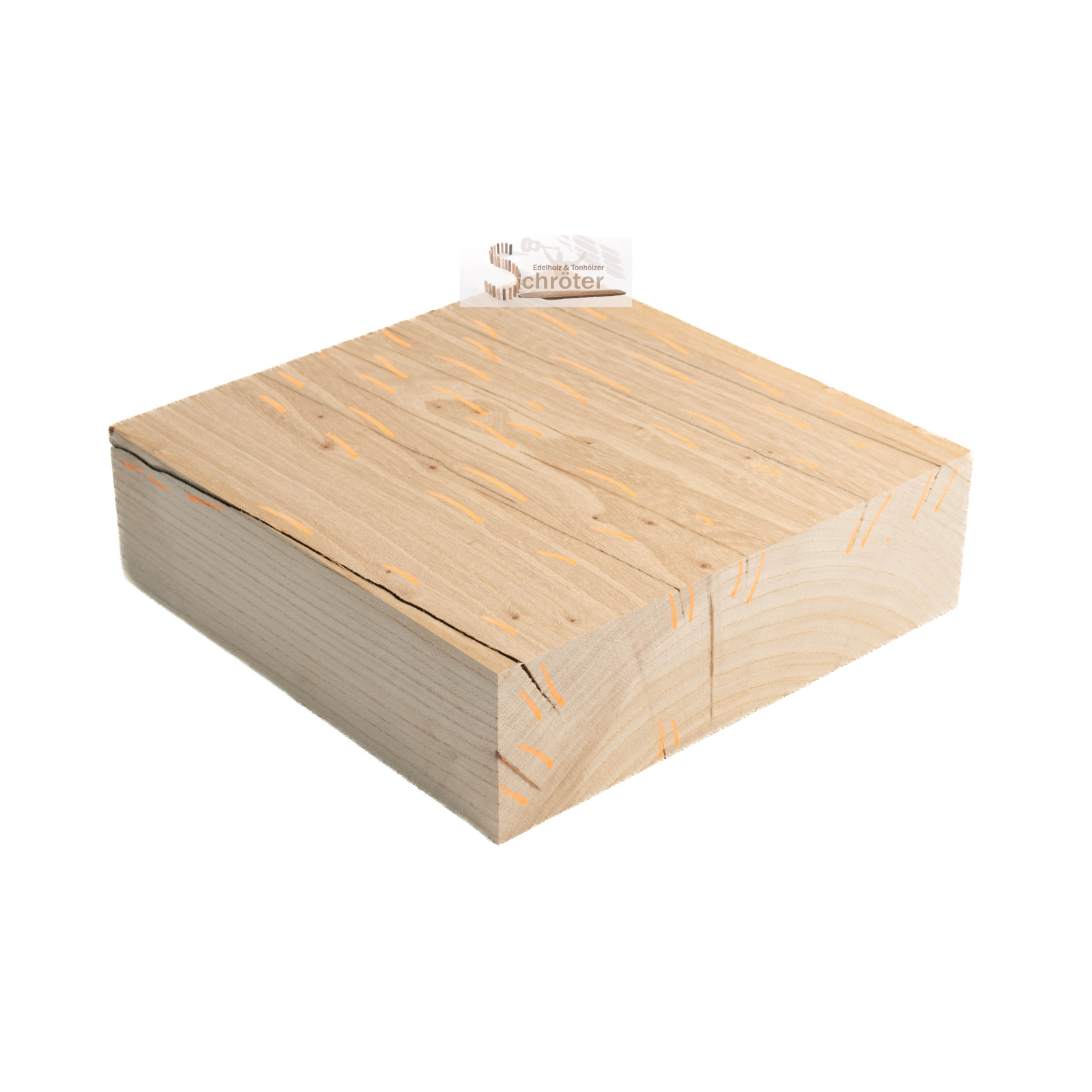 Ulme / Rüster Block 24x24x7 cm 2,66 kg