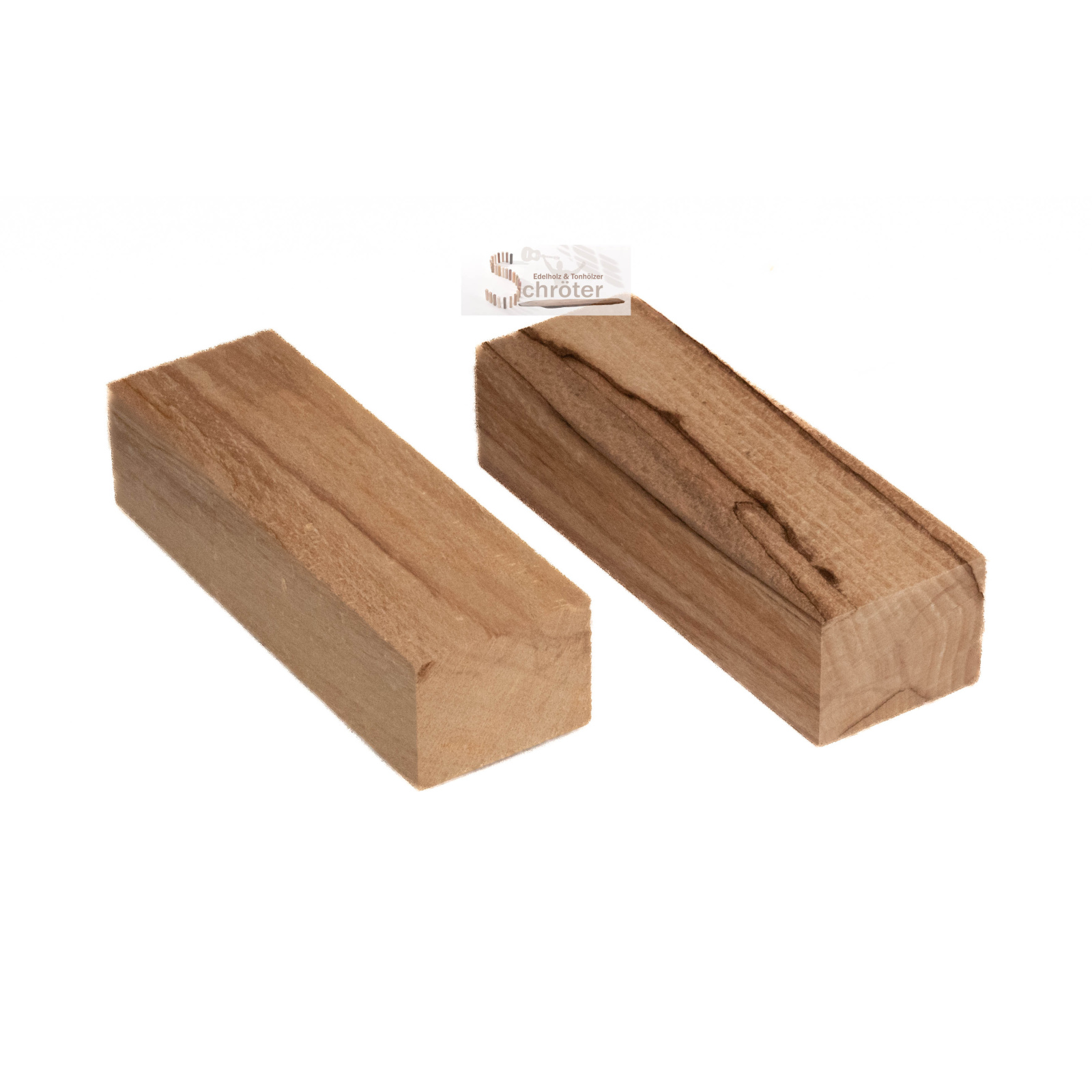 Buche gestockt Messergriffblock 2 Stück