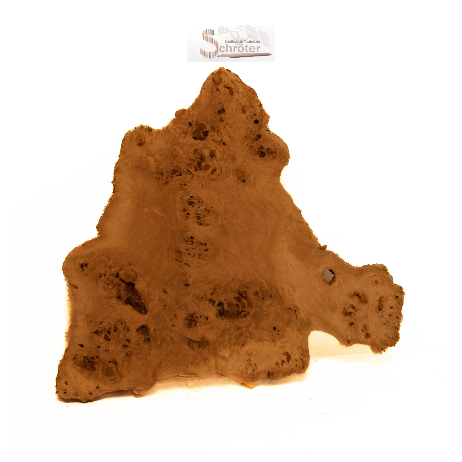 Pappel Maser Abschnitt 70x65x7cm box