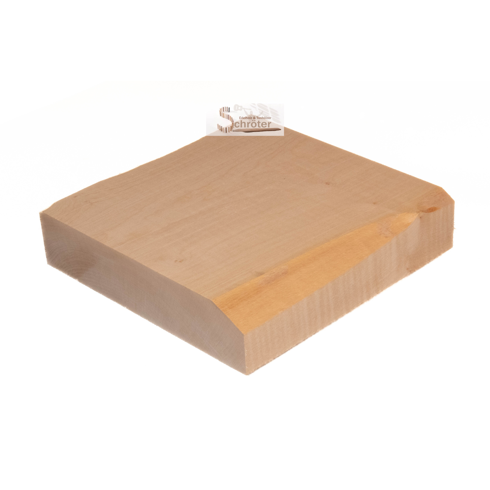 Ahorn geriegelt Block 22,5x22,5x5,0 cm