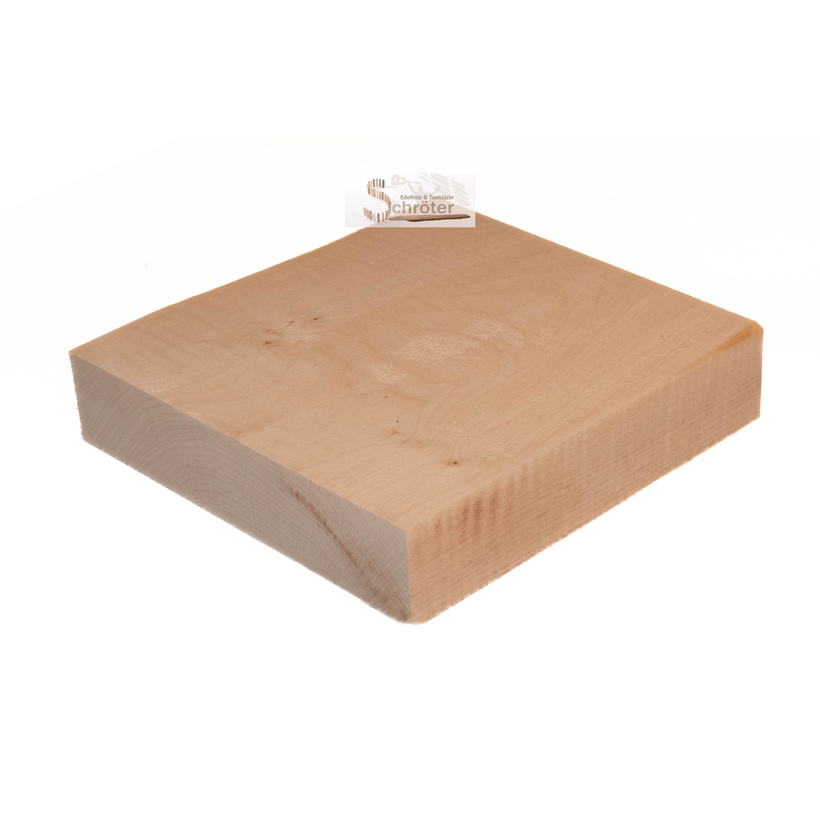 Ahorn geriegelt Block 22,5x22,5x5,0 cm