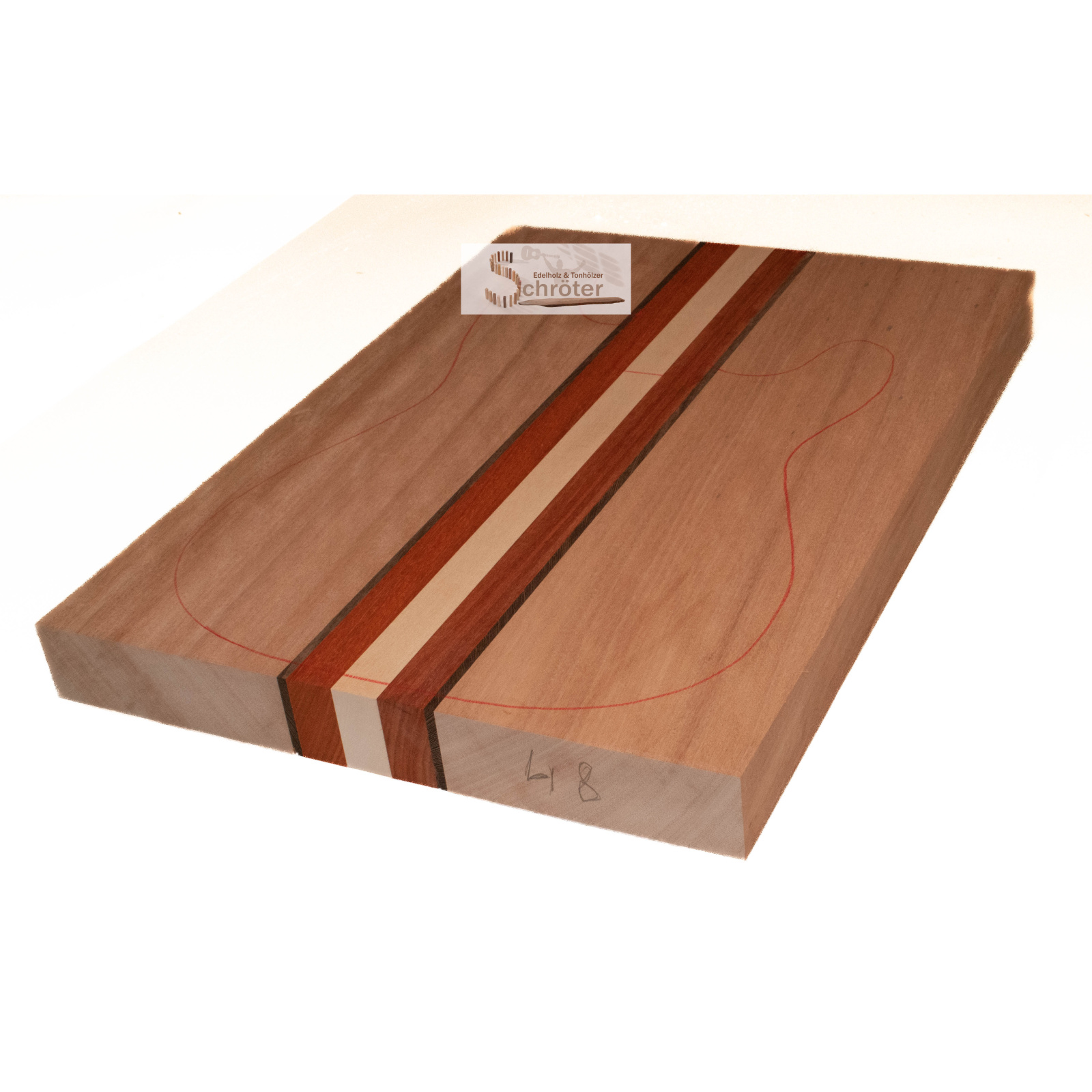 Okoume+Padouk+Ahorn+Wenge laminierter Body