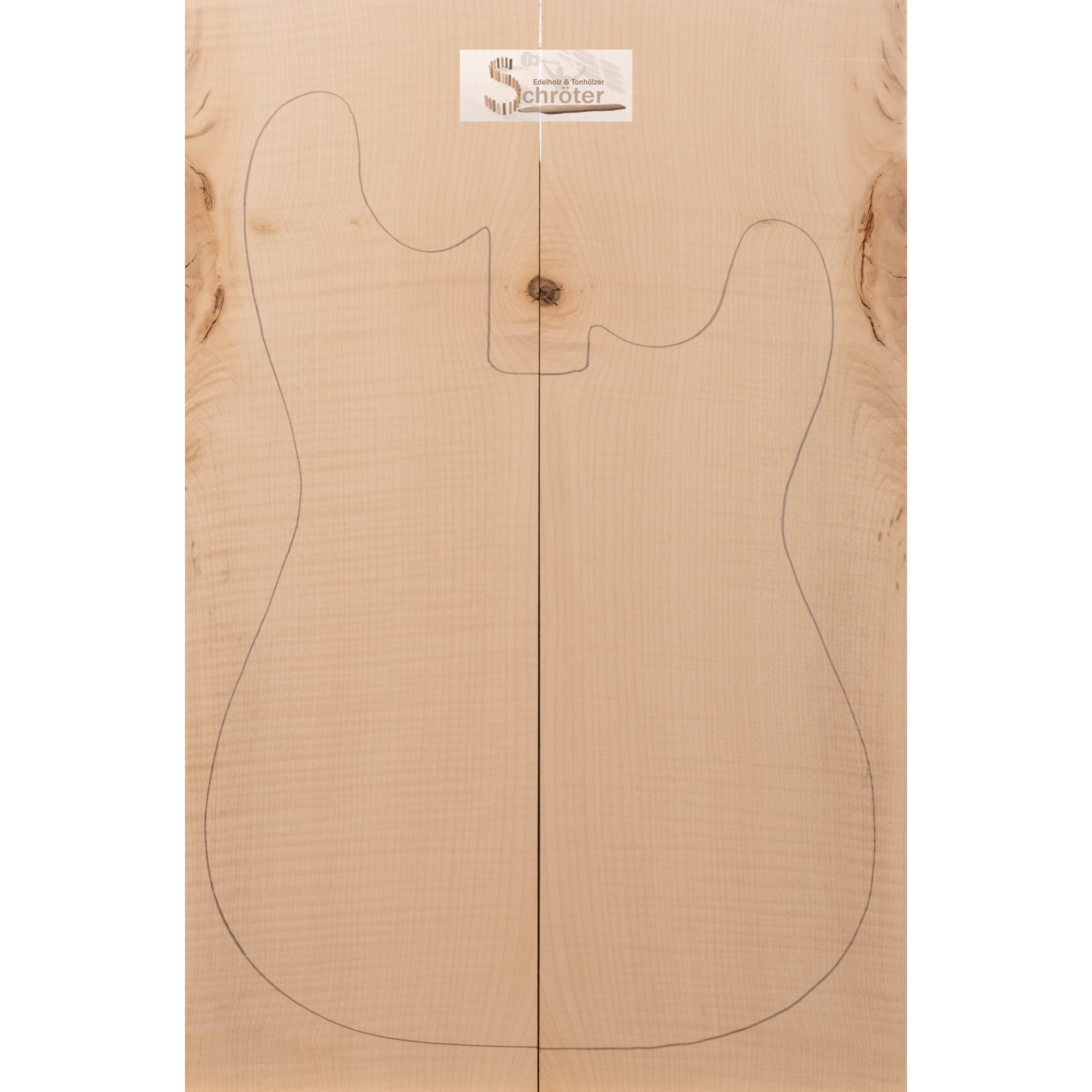 Ahorn Riegel Top 55x18x2,0 cm Weis