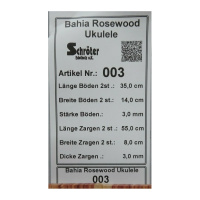Tonewood Bahia Rosewood Ukulele Tonholz Guitar Builder Acoustic Back & Side 003