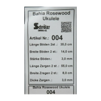 Tonewood Bahia Rosewood Ukulele Tonholz Guitar Builder Acoustic Back & Side 004